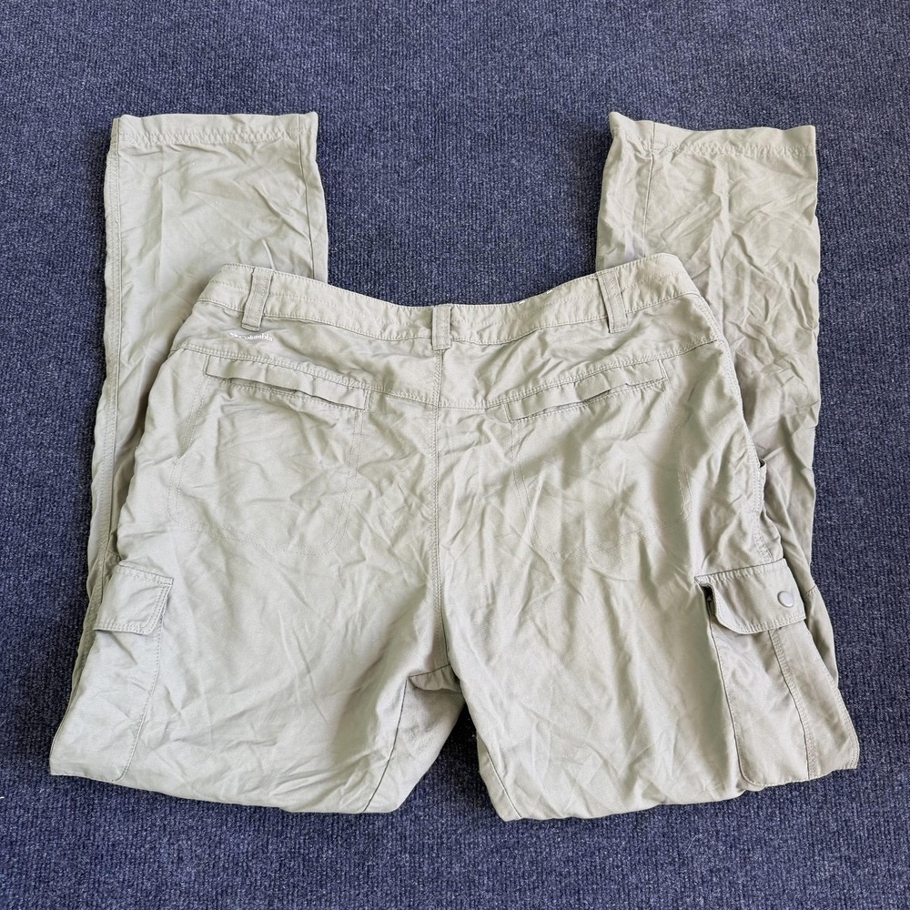 Columbia Pants Womens 14 Green Omni-Shield Omni-Shade Convertible Cargo Hiking